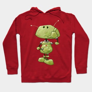 Little Green Robot Hoodie